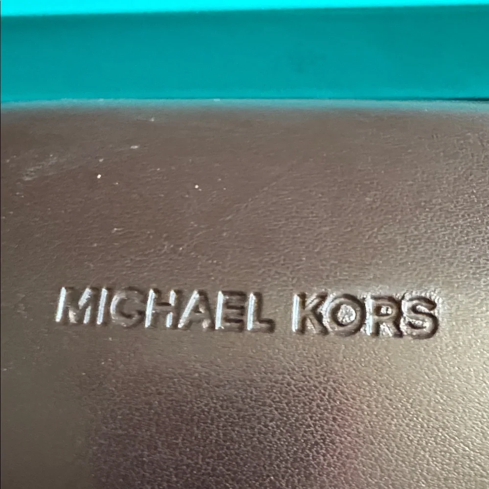 Michael Kors Brown Leather Sunglasses Case - Picture 2 of 6